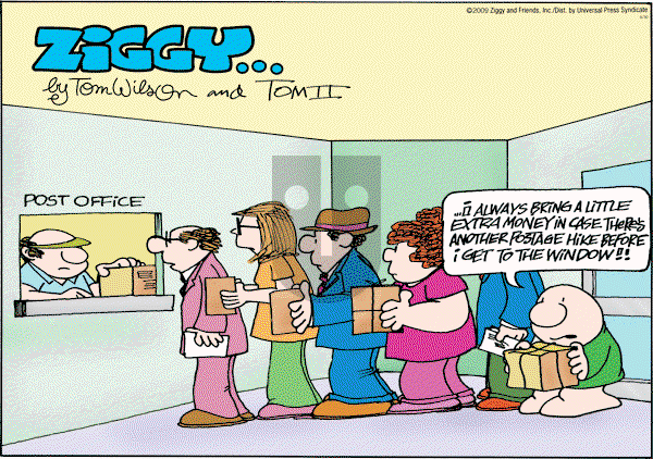 Ziggy - Sunday August 30, 2009 Comic Strip