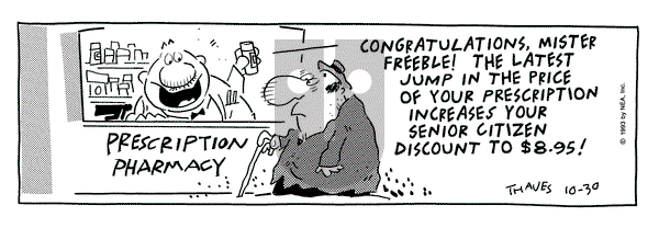 Frank and Ernest on Saturday October 30, 1993 Comic Strip