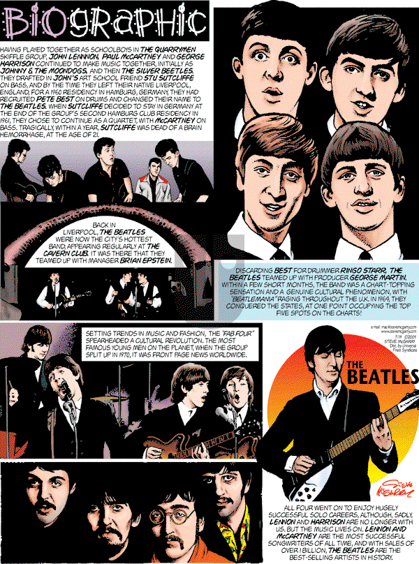 Biographic on Sunday July 19, 2009 Comic Strip