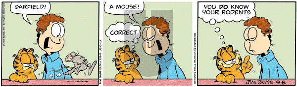 Garfield on Monday September 8, 2008 Comic Strip