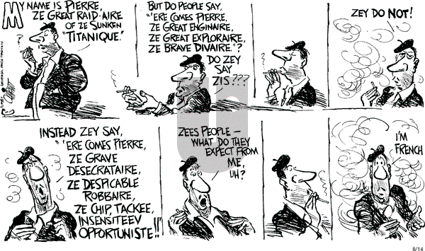 Pat Oliphant - Friday August 14, 1987 Comic Strip