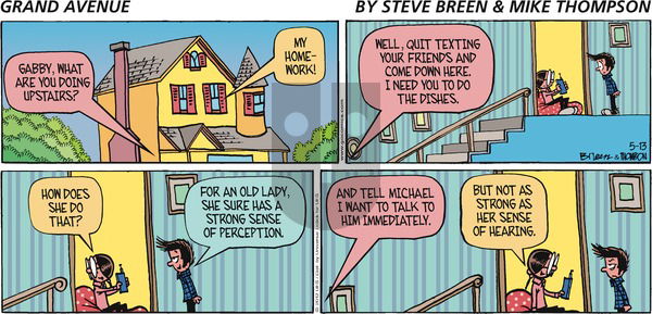 Grand Avenue on Sunday May 13, 2012 Comic Strip