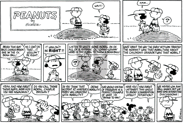 Peanuts - Sunday April 18, 1965 Comic Strip