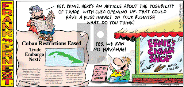Frank and Ernest on Sunday May 24, 2009 Comic Strip