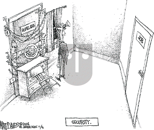 Matt Davies on Thursday November 8, 2001 Comic Strip