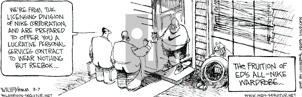 Non Sequitur on Tuesday March 7, 2000 Comic Strip