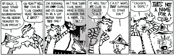 Calvin and Hobbes on Thursday April 25, 1991 Comic Strip