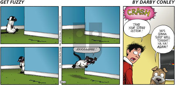 Get Fuzzy on Sunday March 16, 2003 Comic Strip
