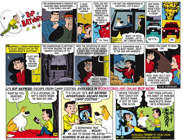 Rip Haywire on Sunday July 24, 2016 Comic Strip