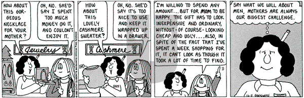 Cathy Classics on Tuesday December 5, 1995 Comic Strip