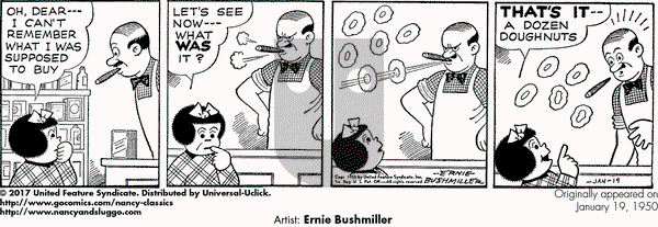 Nancy Classics on Thursday January 19, 2017 Comic Strip
