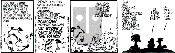 Over the Hedge on Tuesday July 17, 2001 Comic Strip