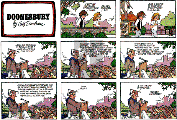 Doonesbury on Sunday May 30, 1982 Comic Strip