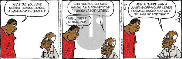 Cleats on Thursday May 15, 2008 Comic Strip