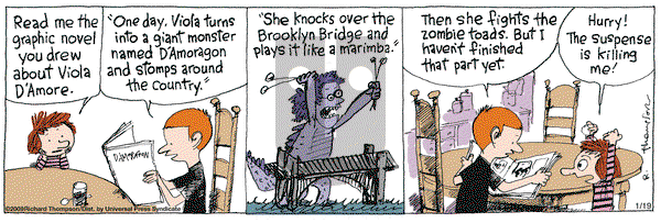 Cul de Sac on Monday January 19, 2009 Comic Strip