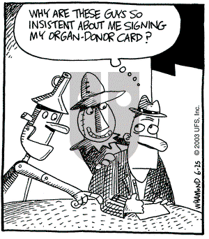 Reality Check on Wednesday June 25, 2003 Comic Strip