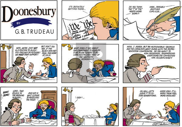 Doonesbury on Sunday July 19, 1987 Comic Strip