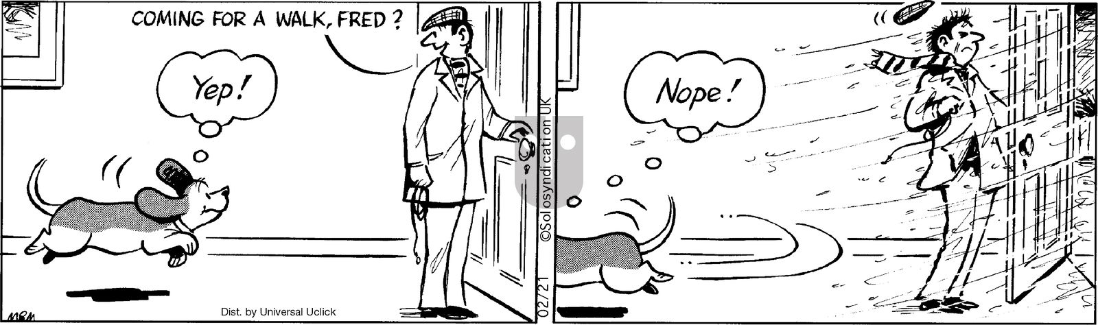 Fred Basset on Friday February 21, 2014 Comic Strip