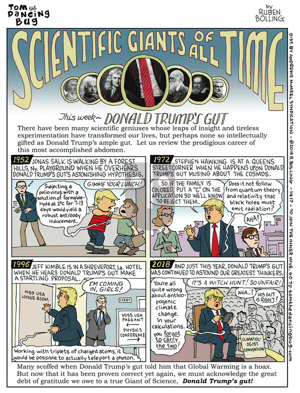 Tom the Dancing Bug on Friday December 14, 2018 Comic Strip