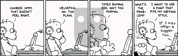 FoxTrot on Thursday January 25, 2001 Comic Strip