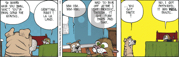 Get Fuzzy on Friday April 25, 2008 Comic Strip