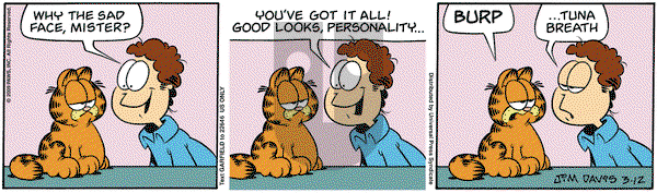 Garfield on Thursday March 12, 2009 Comic Strip