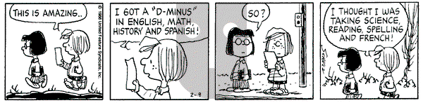 Peanuts on Tuesday February 9, 1988 Comic Strip