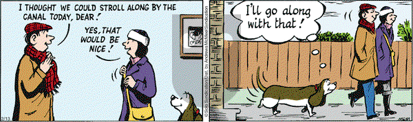 Fred Basset - Thursday February 13, 2020 Comic Strip