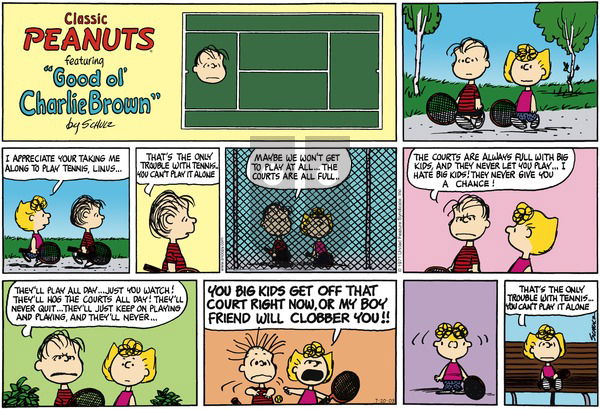 Peanuts on Sunday July 20, 2003 Comic Strip