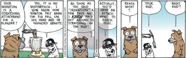 Get Fuzzy on Thursday March 1, 2012 Comic Strip