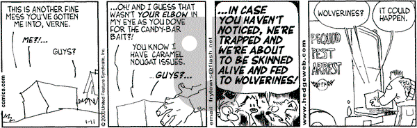 Over the Hedge on Tuesday January 11, 2000 Comic Strip