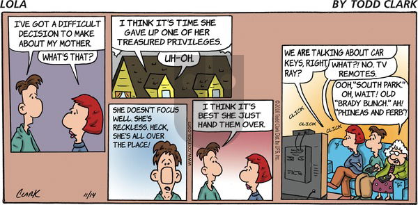 Lola on Sunday November 14, 2010 Comic Strip