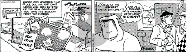 Alley Oop on Monday April 7, 2003 Comic Strip