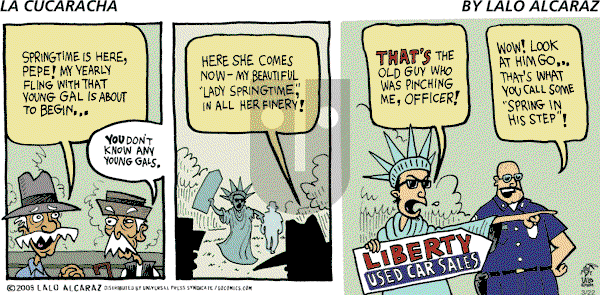 La Cucaracha on Sunday March 22, 2009 Comic Strip