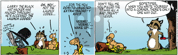 Over the Hedge on Saturday May 3, 2014 Comic Strip