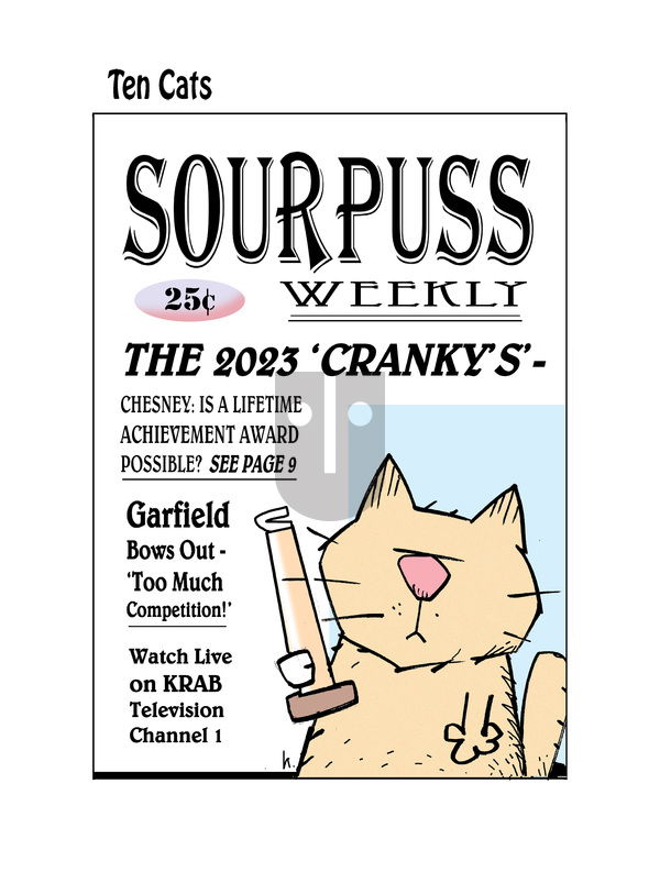 Ten Cats - Monday October 2, 2023 Comic Strip