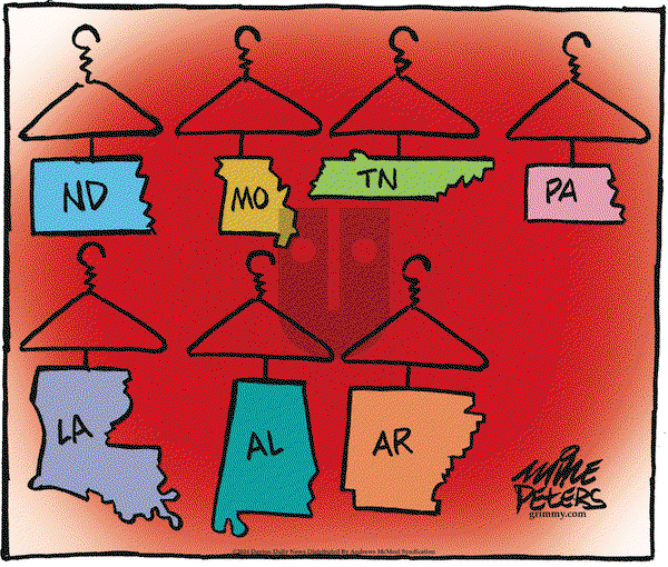 Mike Peters on Thursday April 4, 2024 Comic Strip