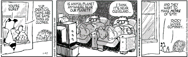 Over the Hedge on Monday January 27, 2003 Comic Strip