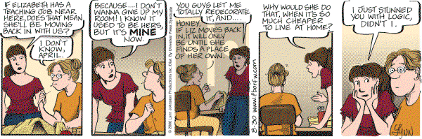 For Better or For Worse - Wednesday August 30, 2006 Comic Strip