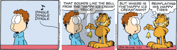 Garfield - Wednesday July 21, 2010 Comic Strip