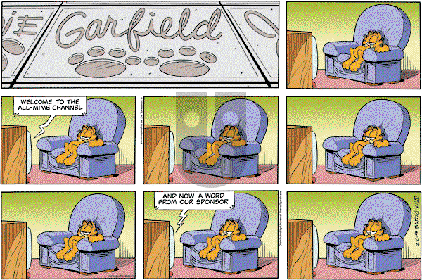 Garfield on Sunday September 7, 2008 Comic Strip