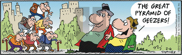 Frank and Ernest on Monday February 6, 2012 Comic Strip