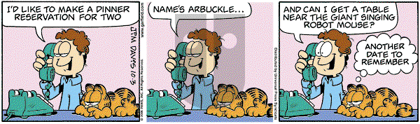 Garfield on Tuesday October 3, 2006 Comic Strip