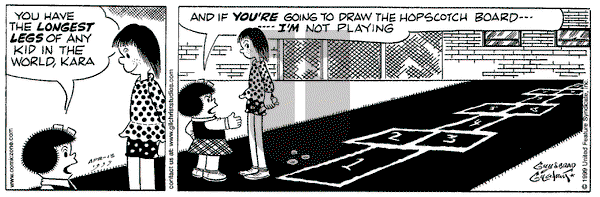 Nancy on Tuesday April 13, 1999 Comic Strip