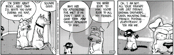 Get Fuzzy on Friday December 27, 2002 Comic Strip