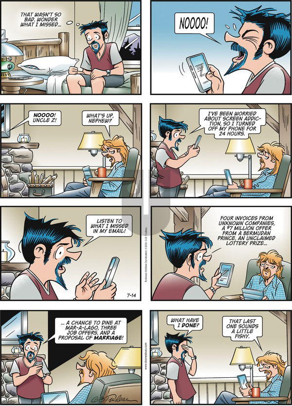 Doonesbury - Sunday July 14, 2024 Comic Strip