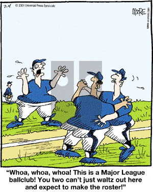 In the Bleachers - Wednesday July 4, 2001 Comic Strip