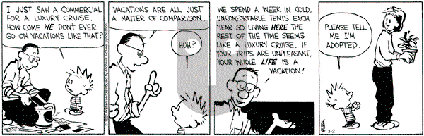 Calvin and Hobbes - Tuesday March 2, 2021 Comic Strip
