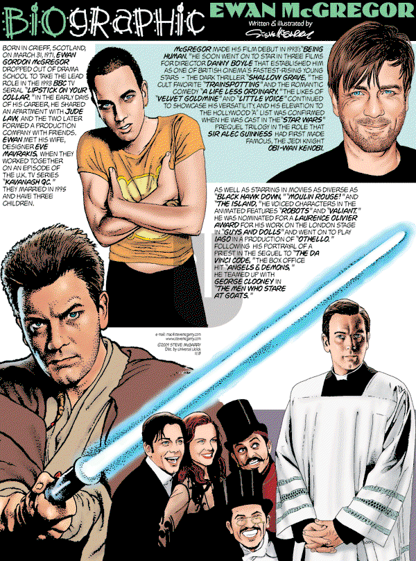 Biographic on Sunday November 8, 2009 Comic Strip