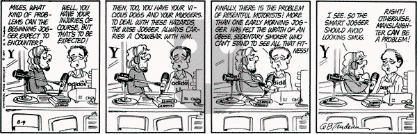 Doonesbury on Thursday August 9, 1979 Comic Strip